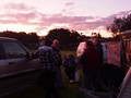 ...debrief during sunset...